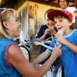 brisbane kid milking cow