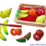 fruit crate with knife